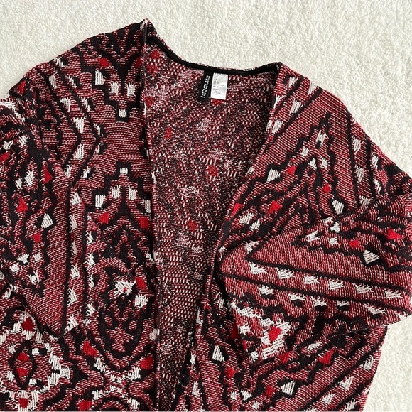 H&M Divided Open Front Fringed Cardigan - Picture 2 of 7